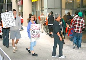 Demonstration Outside CCA Office Protesting Its Pro-Gentrification Stance
